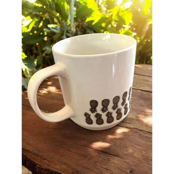 Opalhouse Upside Down Pineapple Swingers Coffee Mug Hello Gorgeous Stoneware Cup - Picture 4 of 7